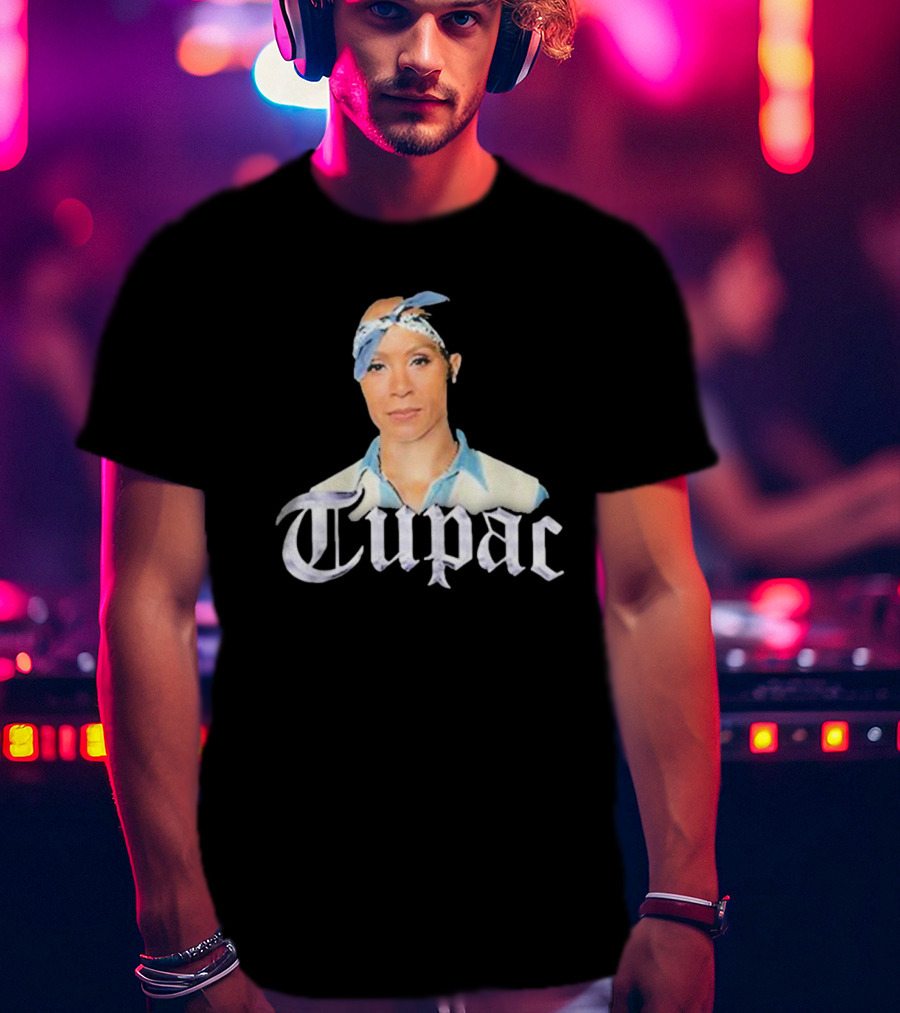 Tupac Blue Bandana Bust T-Shirt