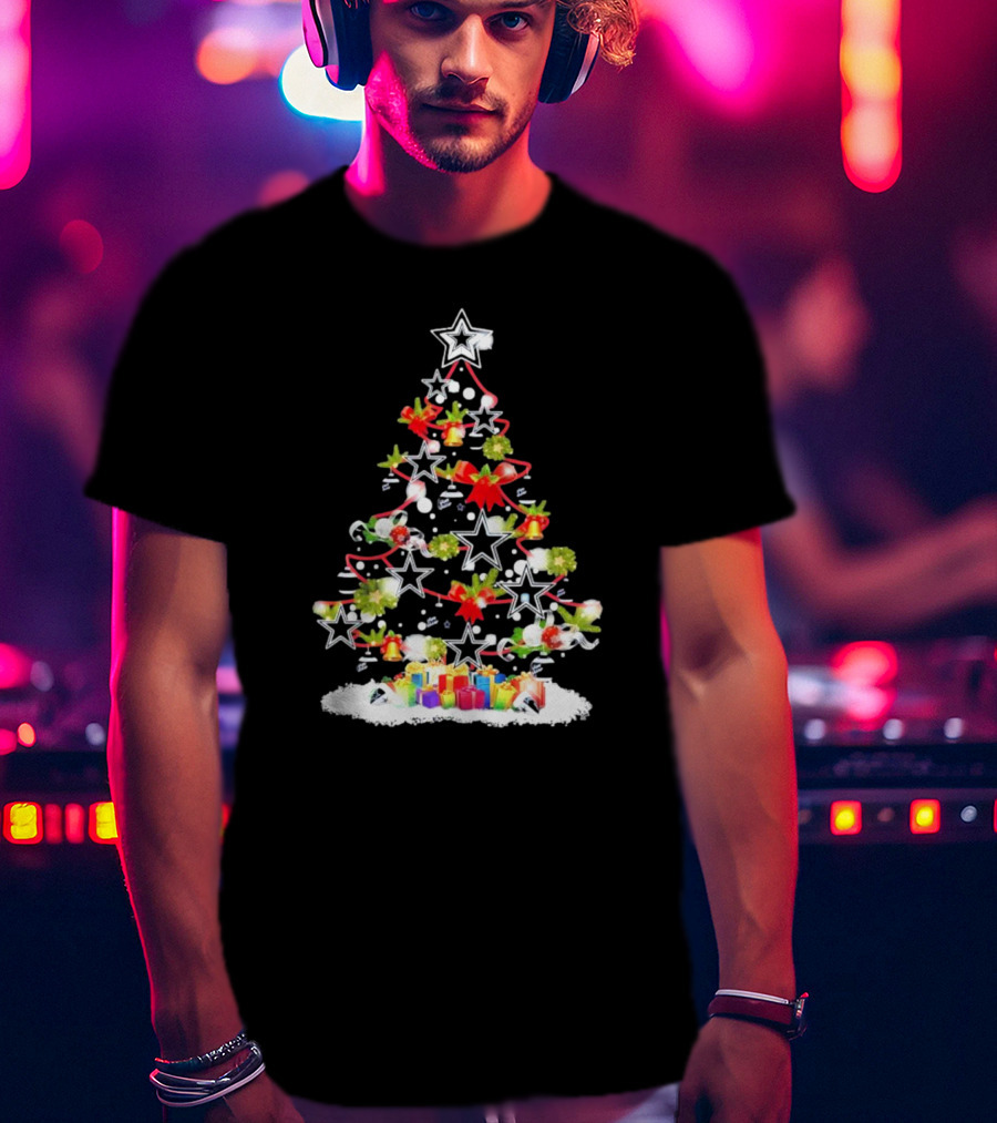 Dallas Cowboys Christmas Tree Star Ornaments T-Shirt
