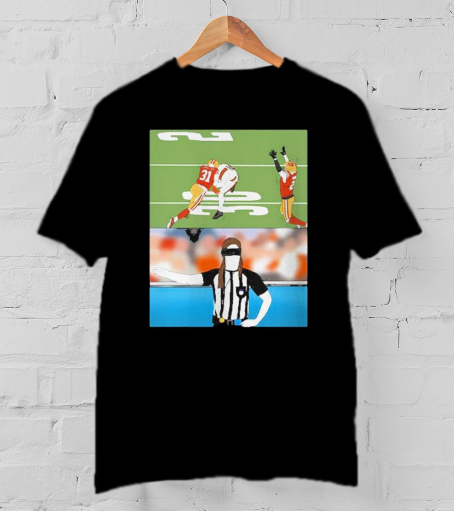Rita Oak Day 40 Ref Box Blindfolded Referee Football Scene T-Shirt