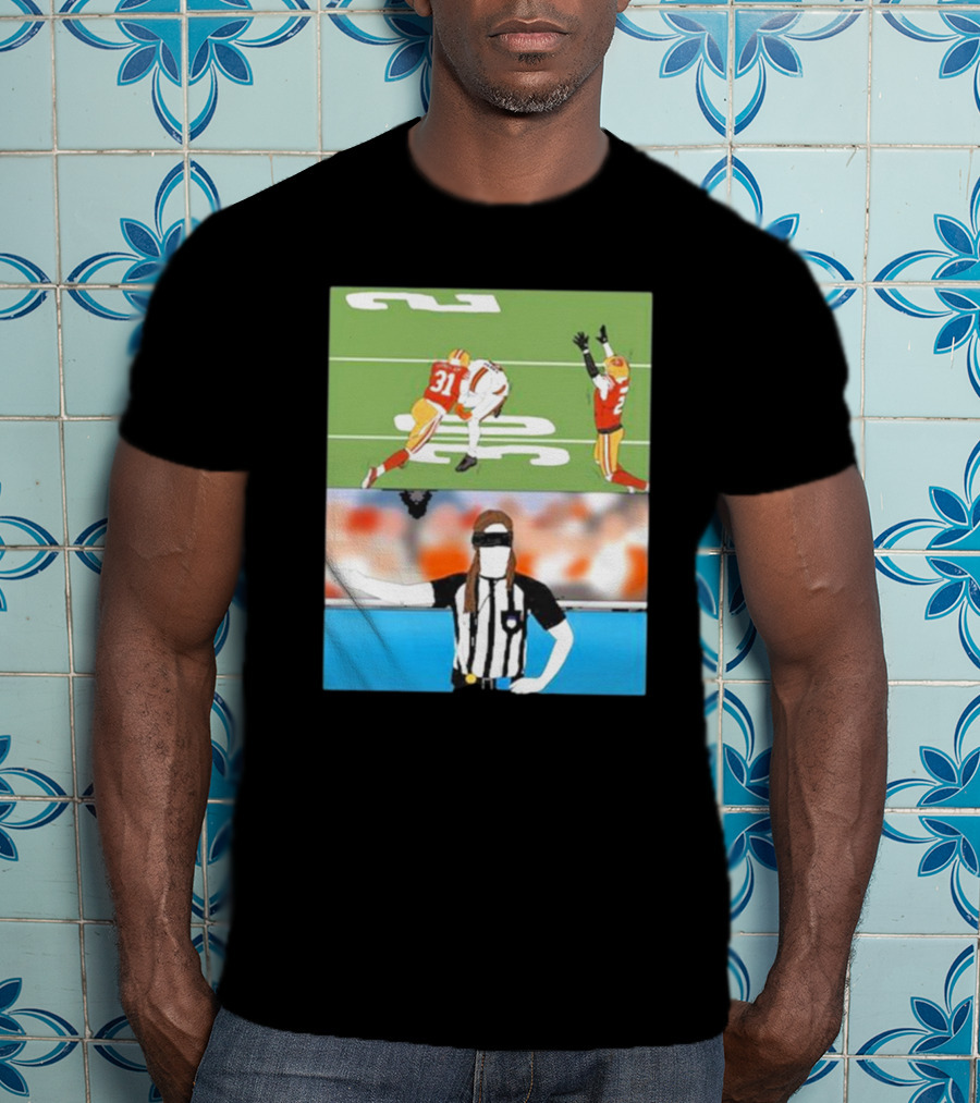 Rita Oak Day 40 Ref Box Blindfolded Referee Football Scene T-Shirt