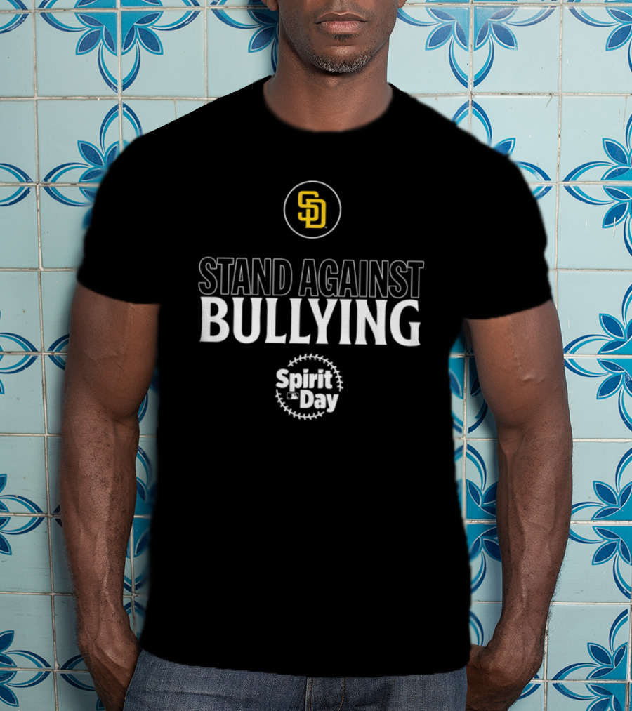 San Diego Padres Stand Against Bullying Spirit Day SD T-Shirt