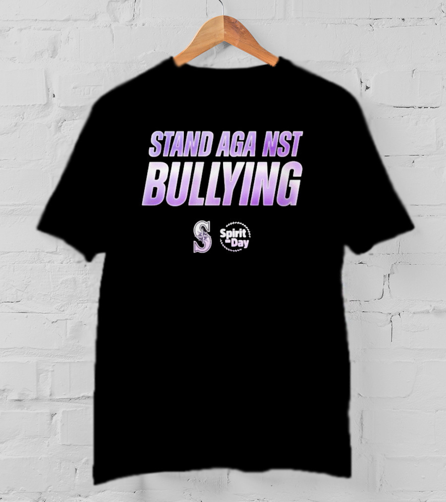 Stand Against Bullying Spirit Day Seattle Mariners T-Shirt