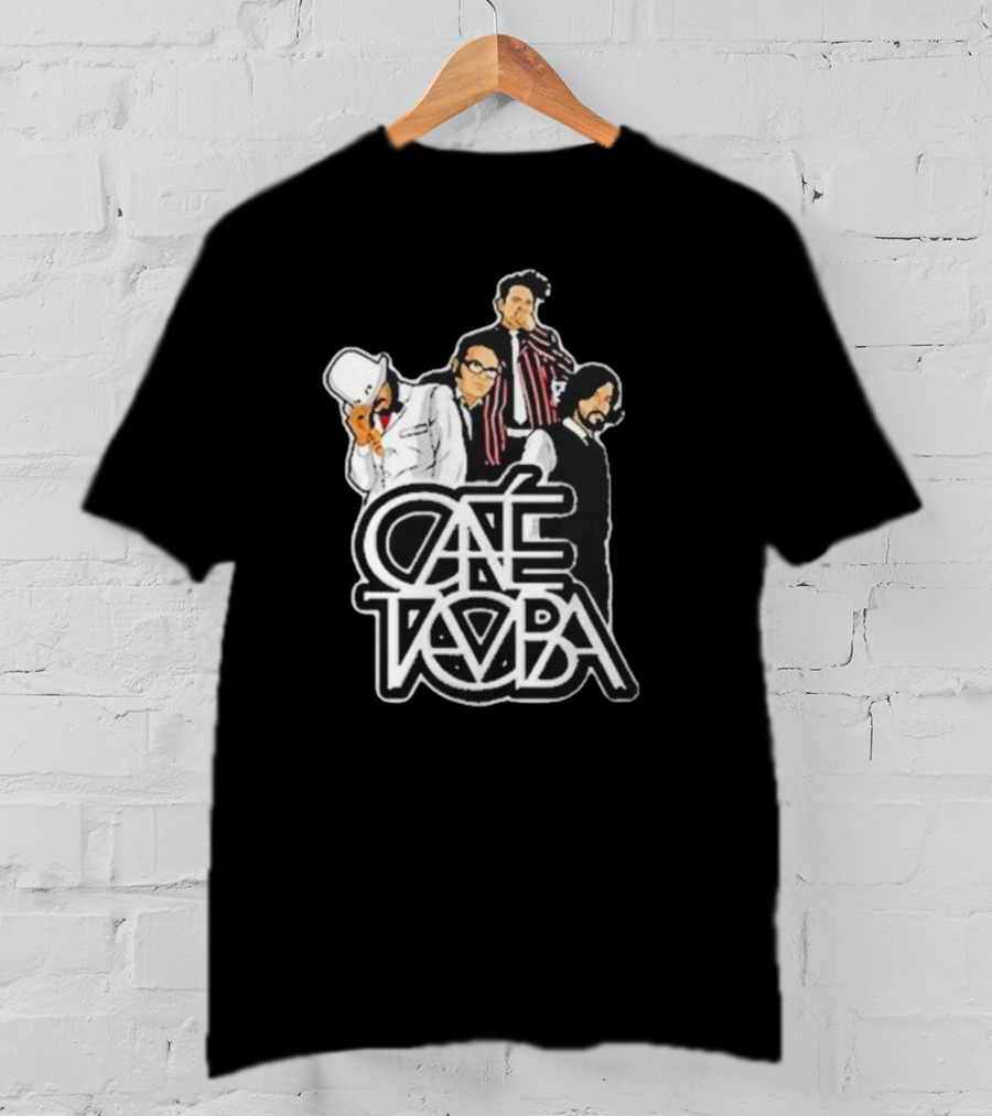 Café Tacuba Band Members Graphic Black T-Shirt