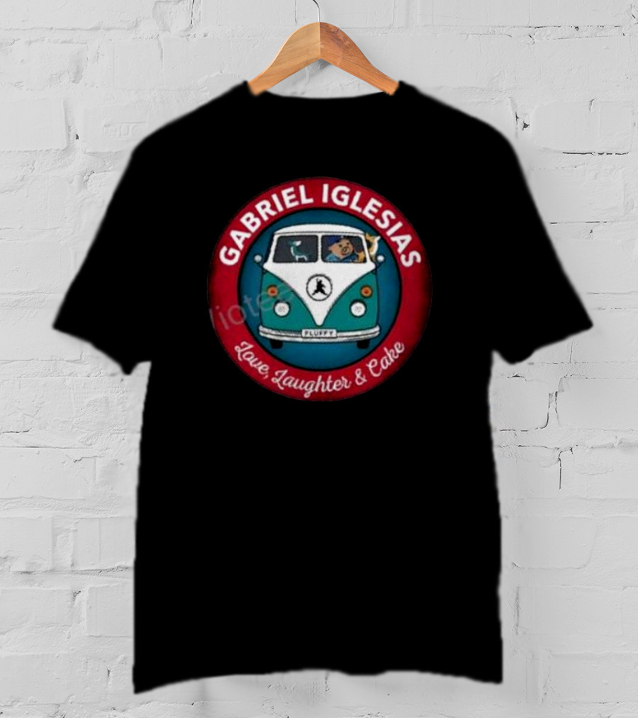 Gabriel Iglesias Fluffy Love Laughter Cake VW Bus T-Shirt