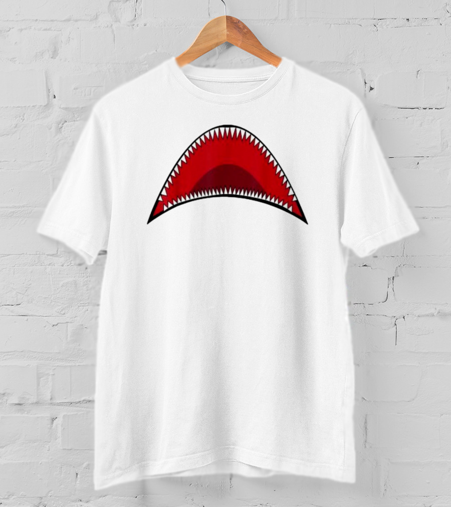 Shark Mouth Teeth Graphic Apparel Bape Icon T-Shirt