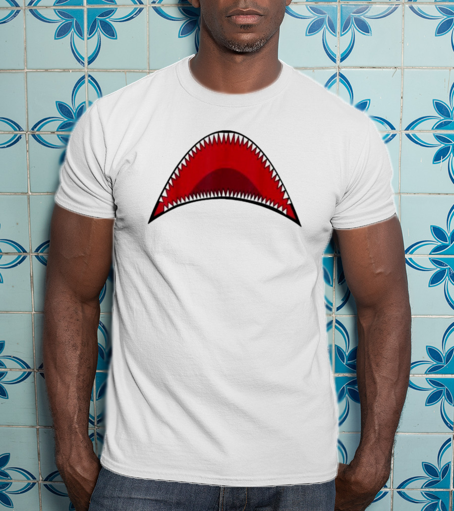 Shark Mouth Teeth Graphic Apparel Bape Icon T-Shirt
