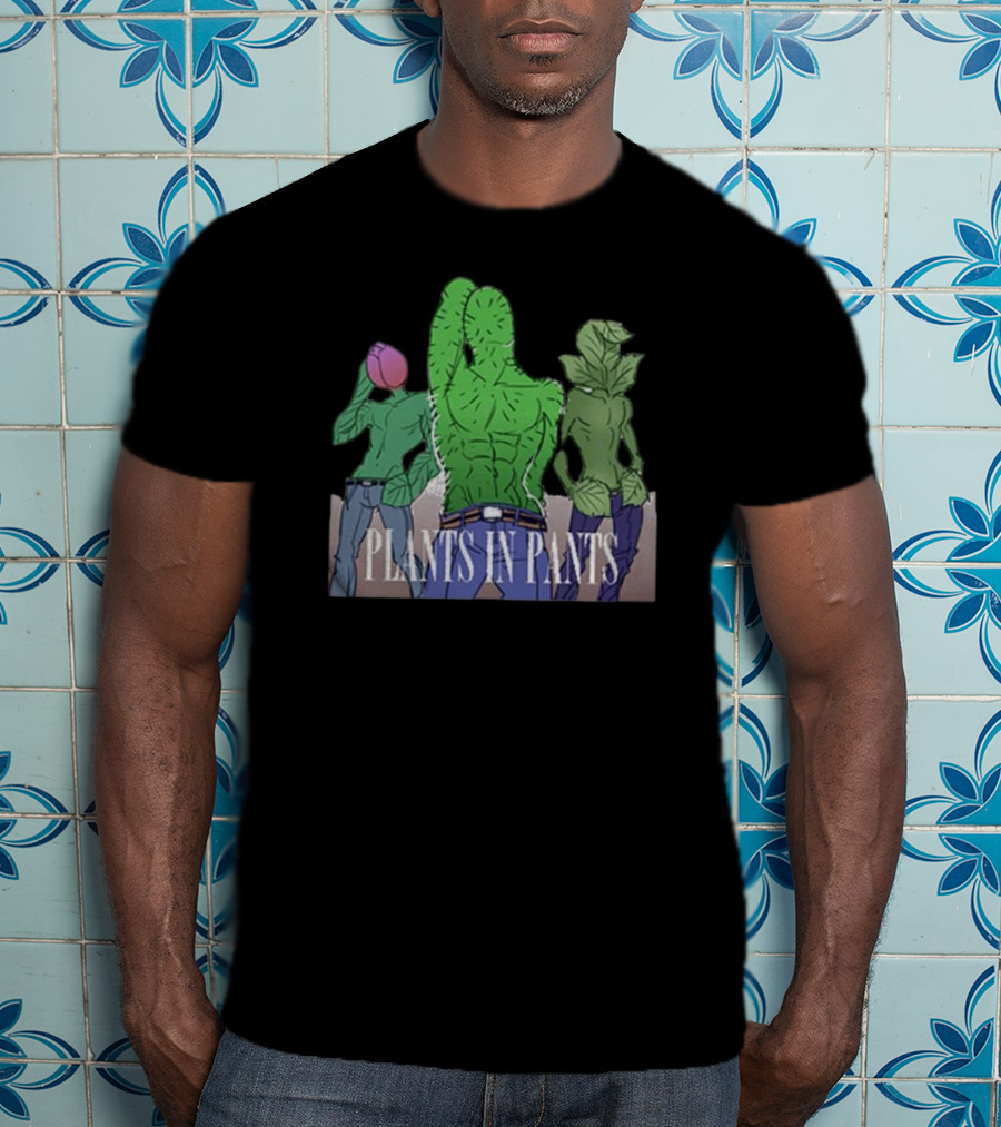 Plants In Pants Green Boyband Trio T-Shirt