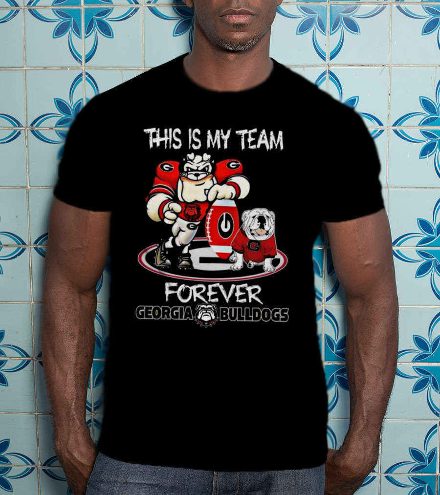 This Is My Team Georgia Bulldogs Mascot And Logo Forever T-Shirt