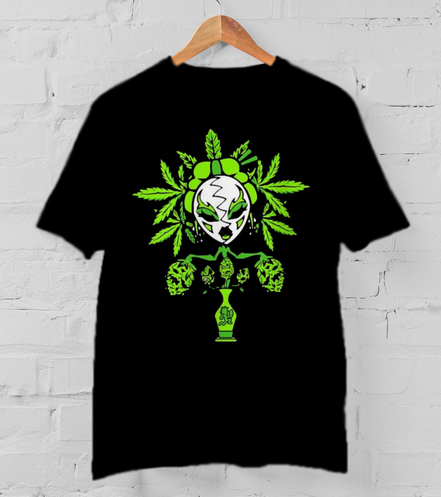 Insane Clown Posse Yum Yum 420 Weed Leaf Mask Hatchetman Juggalos T-Shirt