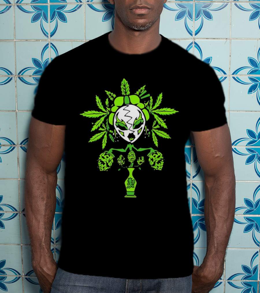 Insane Clown Posse Yum Yum 420 Weed Leaf Mask Hatchetman Juggalos T-Shirt