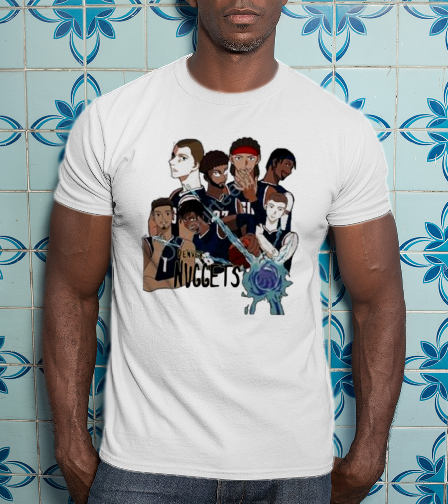 Denver Nuggets Jjk Jujutsu Kaisen Anime Crossover Fan Merch T-Shirt