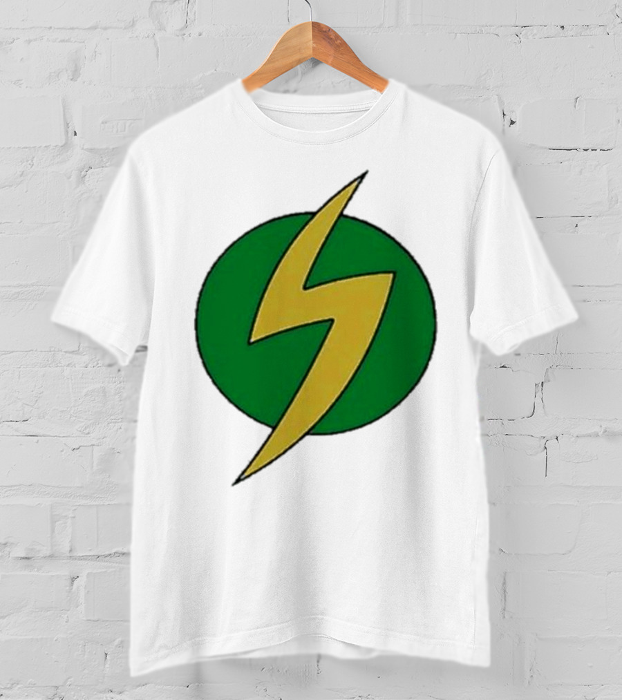 PowerEdd Green Yellow Lightning Bolt T-Shirt