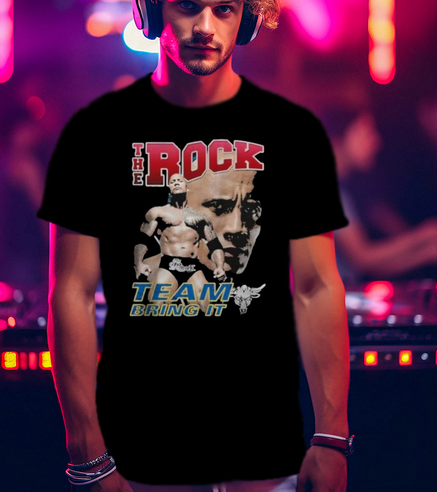 The Rock Team Bring It Bull T-Shirt