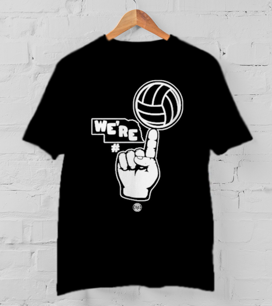 Triple B We’re Number One Volleyball Finger Gesture T-Shirt
