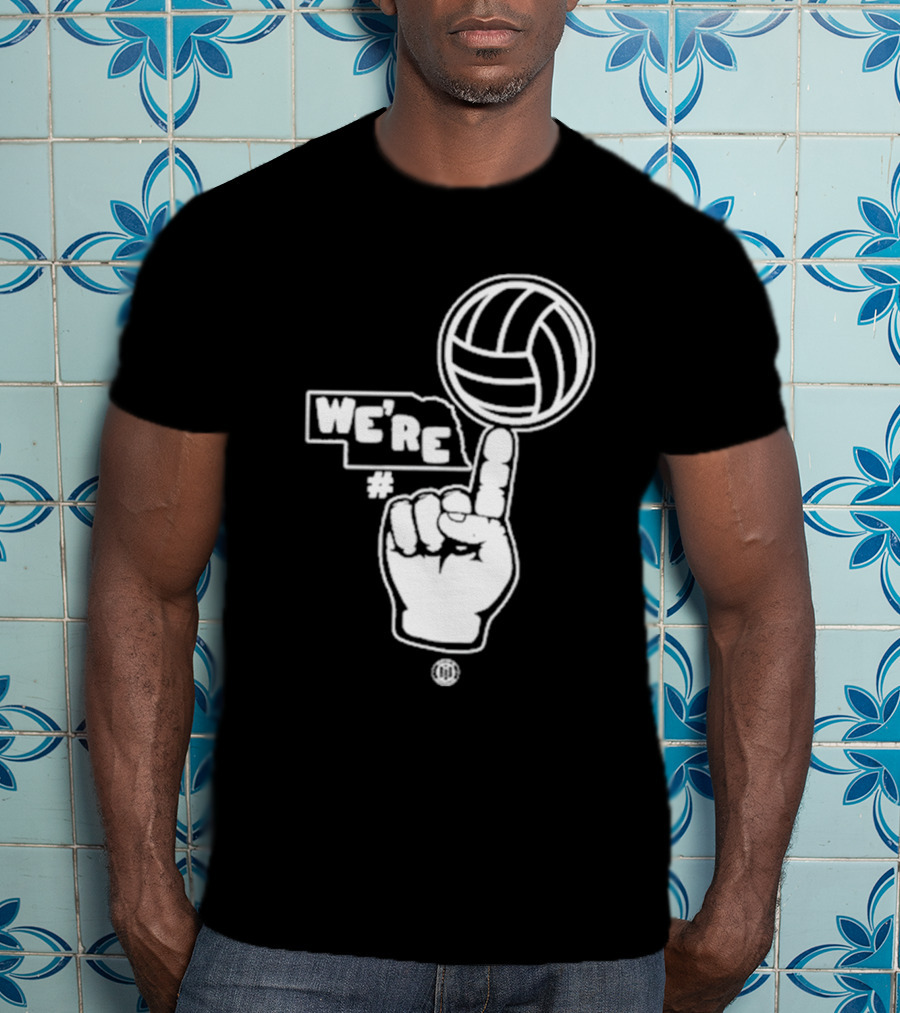 Triple B We’re Number One Volleyball Finger Gesture T-Shirt