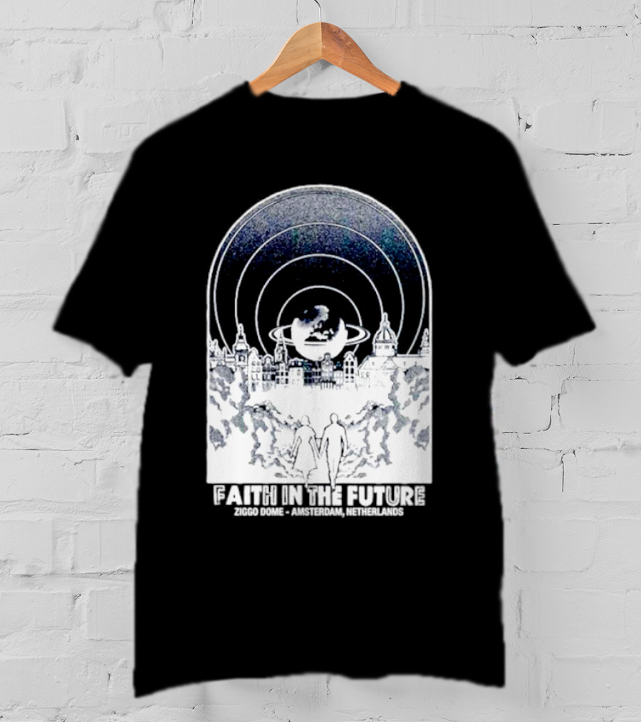 Faith In The Future Ziggo Dome Amsterdam Netherlands Planetary Skyline Tour T-Shirt