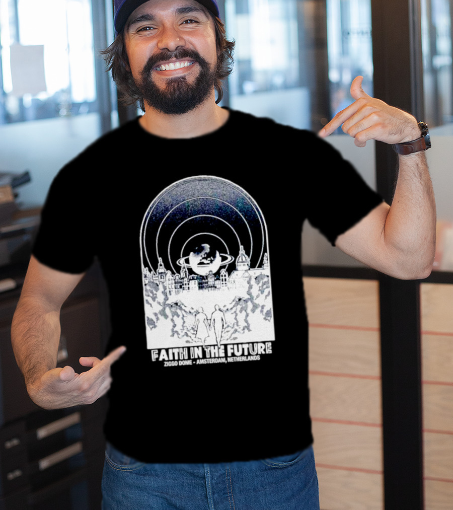 Faith In The Future Ziggo Dome Amsterdam Netherlands Planetary Skyline Tour T-Shirt