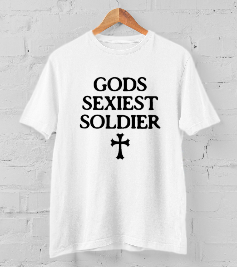 Gods Sexiest Soldier Cross T-Shirt
