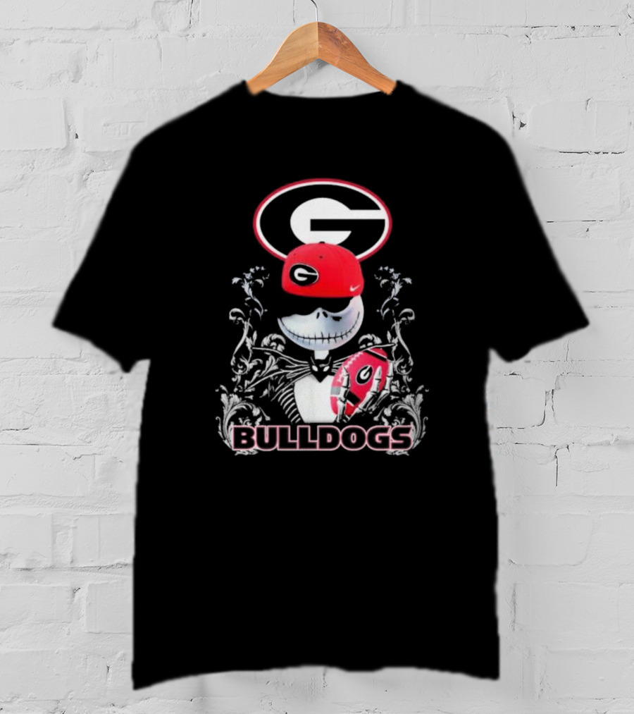 Jack Skellington Georgia Bulldogs Hat Bulldogs T-Shirt