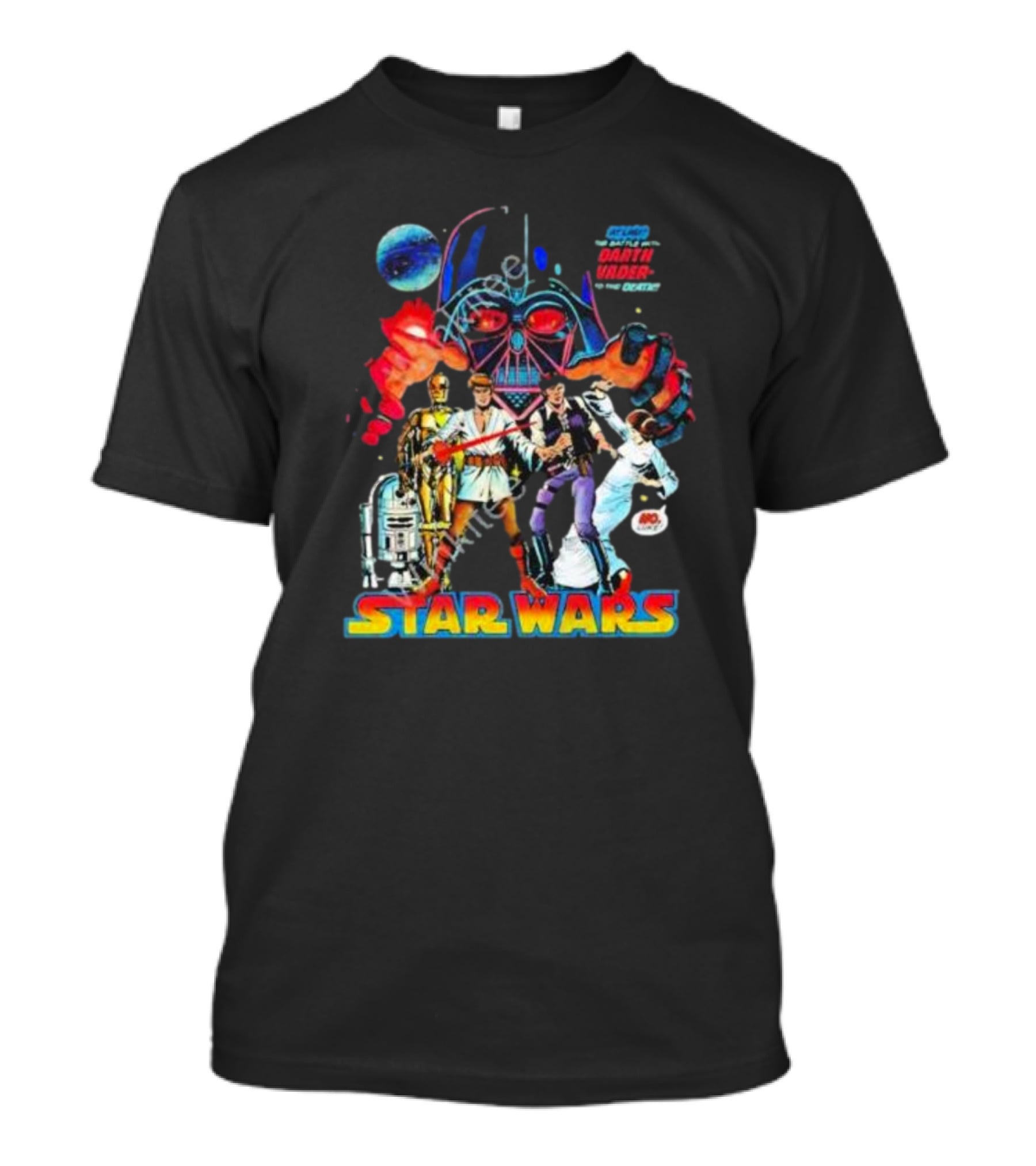 Star Wars Darth Vader In The Death Star Comic Style A New Hope T-Shirt