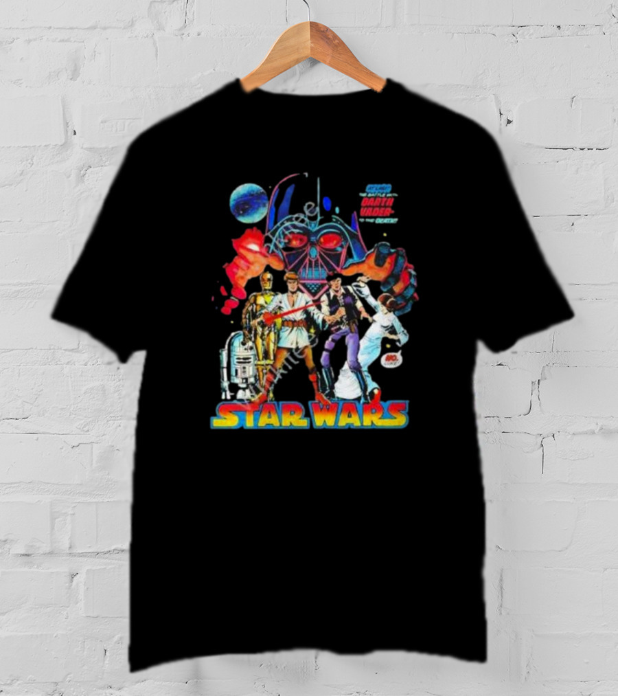 Star Wars Darth Vader In The Death Star Comic Style A New Hope T-Shirt