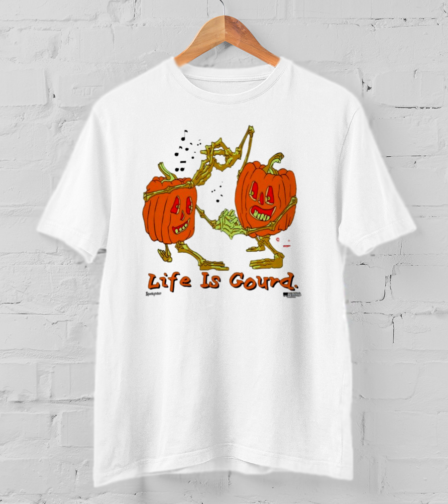 Online Ceramics Dancing Skeleton Pumpkins Life Is Gourd T-Shirt