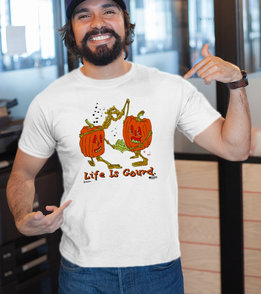 Online Ceramics Dancing Skeleton Pumpkins Life Is Gourd T-Shirt