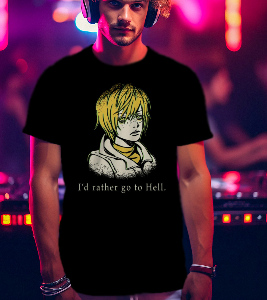 Silent Hill I'd Rather Go To Hell Anime Character T-Shirt