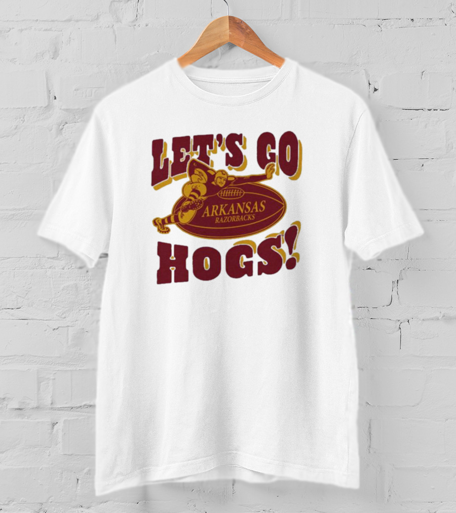 Let's Go Hogs Arkansas Razorbacks Stiff Arm T-Shirt