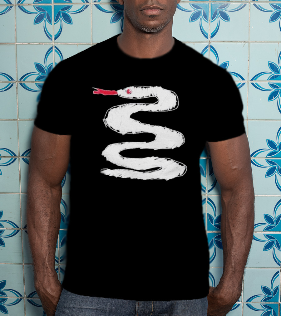 Allen Thomas For All The Snakes White Coil T-Shirt