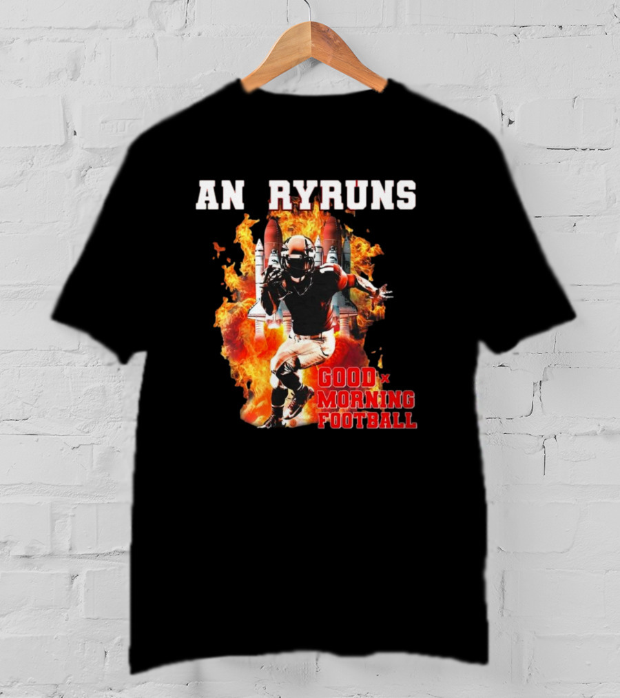 Angry Runs Good Morning Football Explosive Football Action T-Shirt