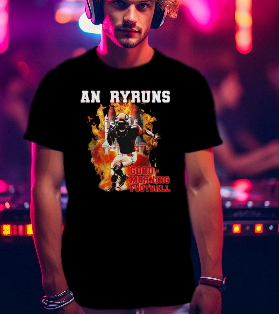 Angry Runs Good Morning Football Explosive Football Action T-Shirt
