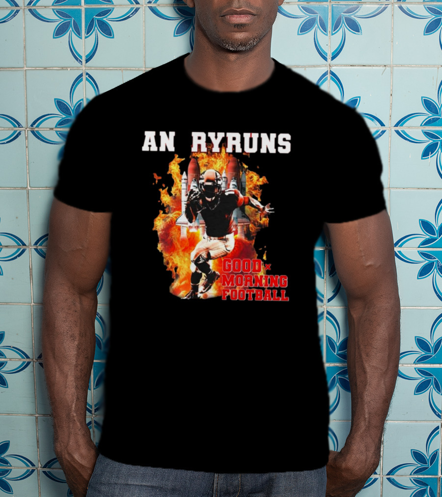 Angry Runs Good Morning Football Explosive Football Action T-Shirt