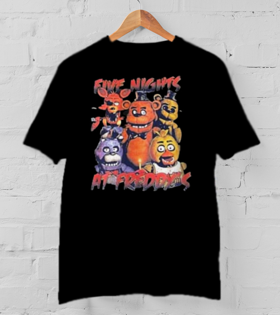 Five Nights At Freddy's FNAF Meme Movie Game Characters Mens Womens T-Shirt