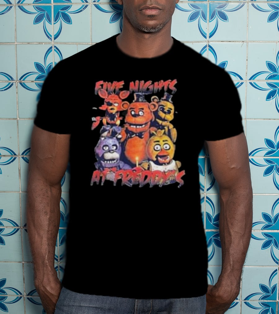 Five Nights At Freddy's FNAF Meme Movie Game Characters Mens Womens T-Shirt