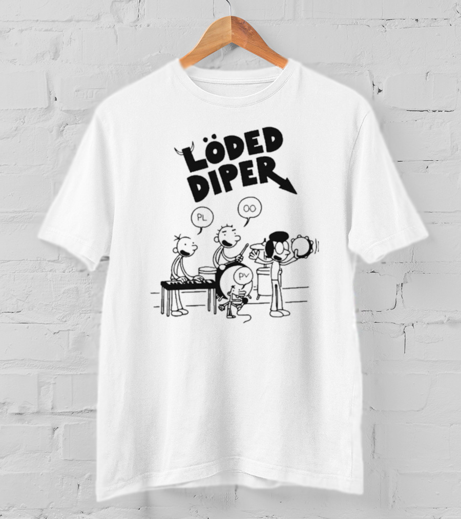 Löded Diper Rodrick Heffley Band Comic Löd Drear PL OO PV T-Shirt