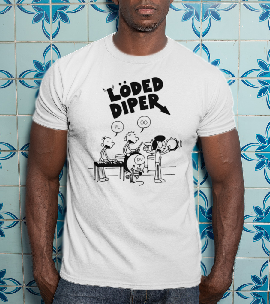 Löded Diper Rodrick Heffley Band Comic Löd Drear PL OO PV T-Shirt