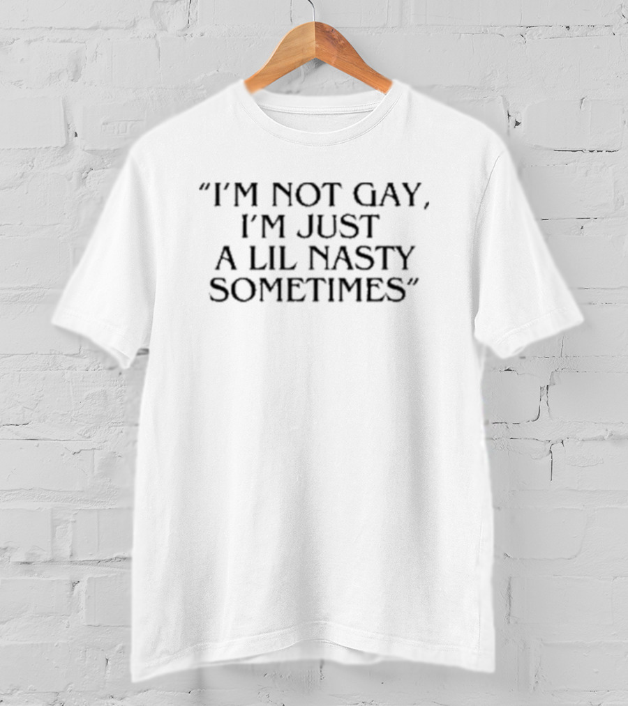 I'm Not Gay I'm Just A Lil Nasty Sometimes T-Shirt