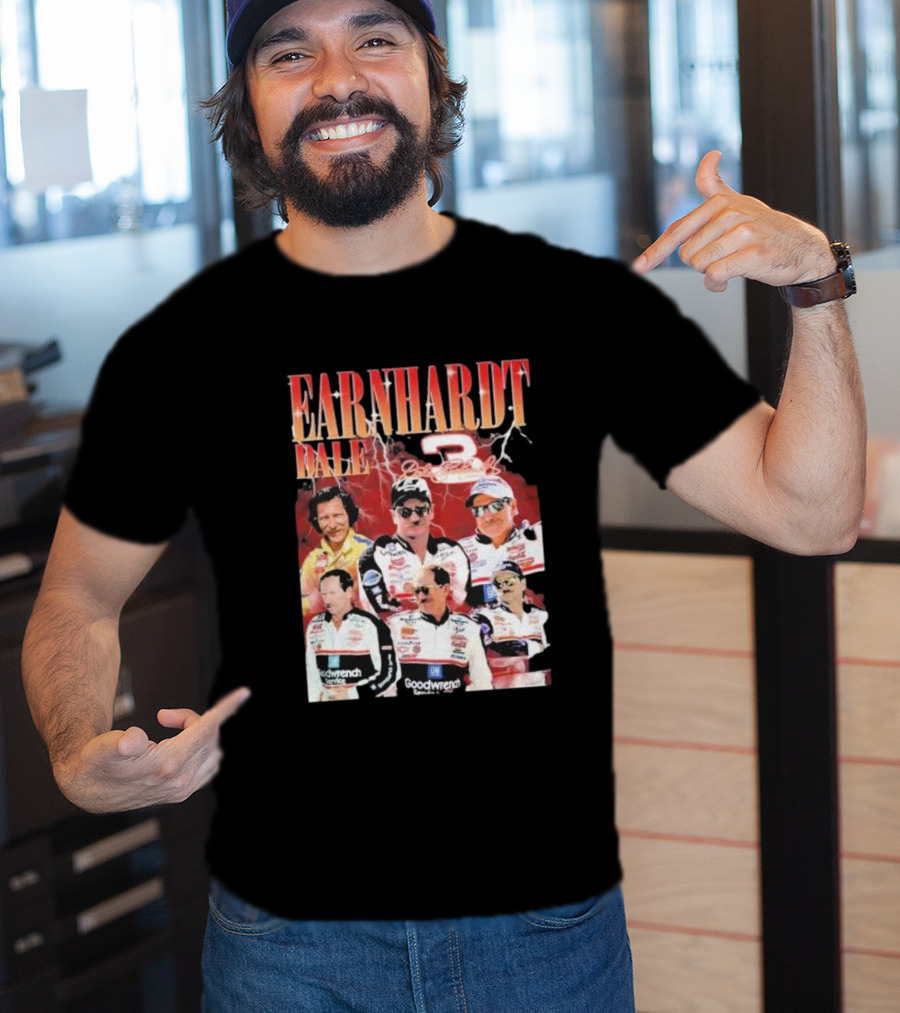 Dale Earnhardt Number 3 Goodwrench Racing Bootleg Rap T-Shirt