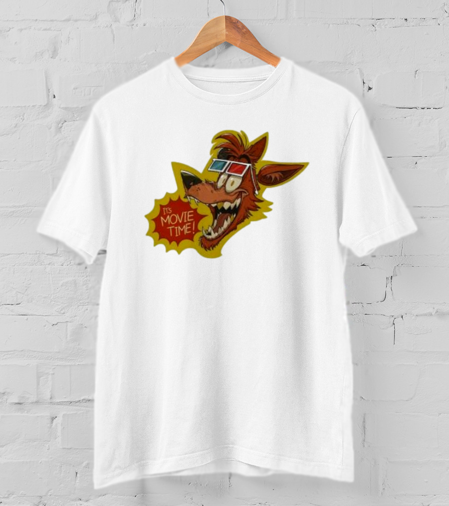 Five Nights At Freddy’s Foxy In 3D Glasses It's Movie Time T-Shirt