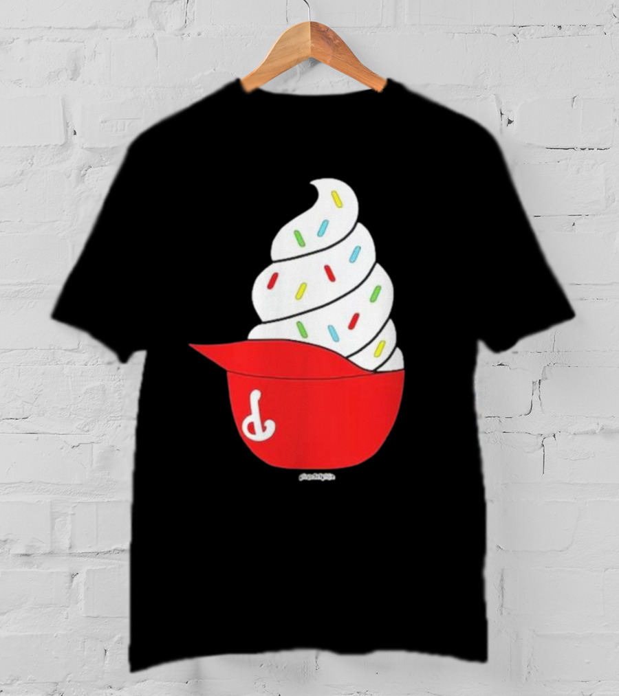 Phillies Ice Cream Helmet Swirl With Sprinkles T-Shirt