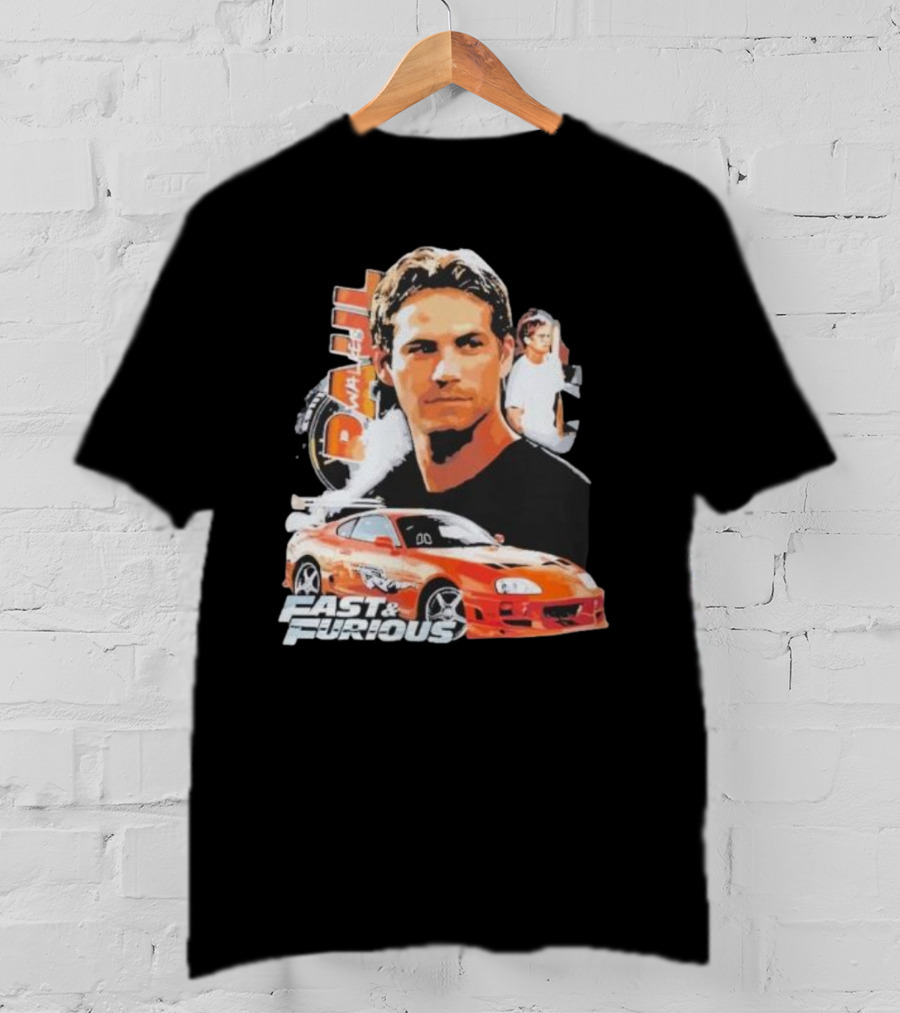 Fast And Furious Paul Walker Toyota Supra T-Shirt