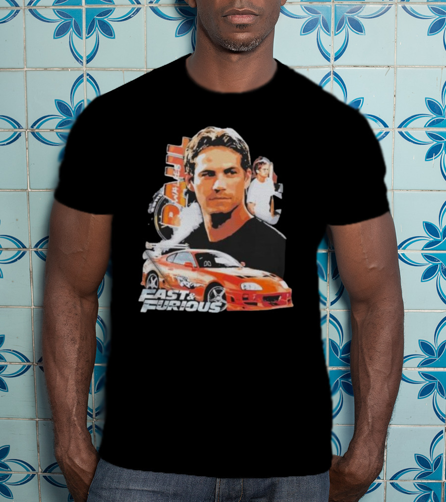 Fast And Furious Paul Walker Toyota Supra T-Shirt