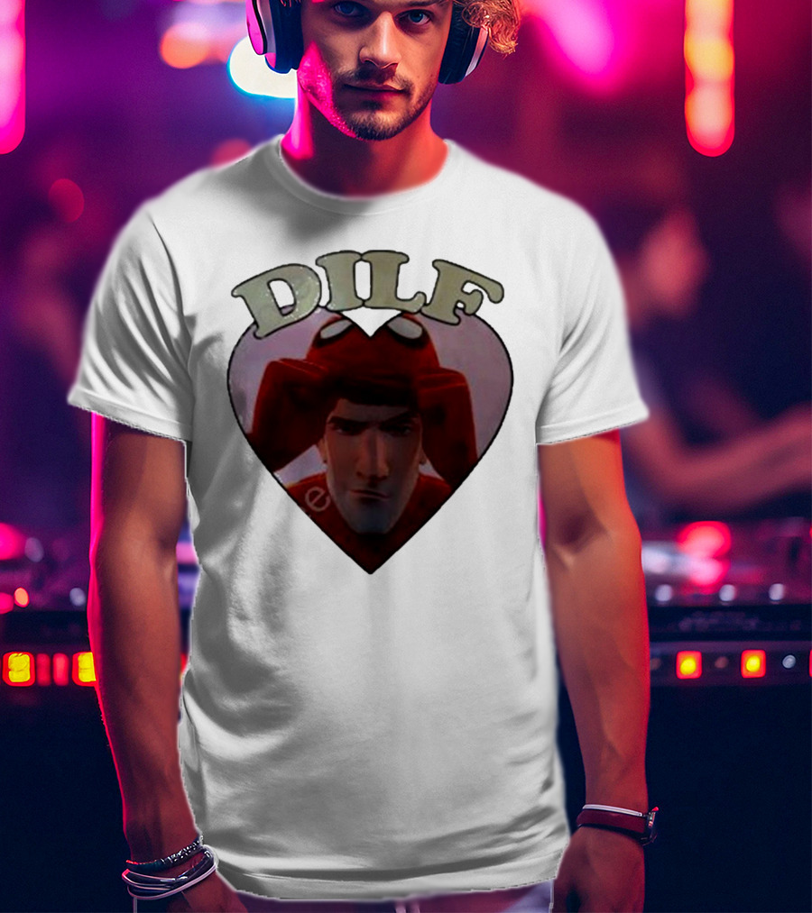 DILF Peter Mustardyardpress Merch Spider Cap Heart T-Shirt