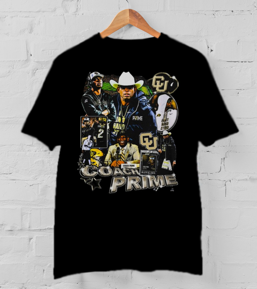 Coach Prime Deion Sanders Football Legend CU Buffs Athletic Excellence T-Shirt