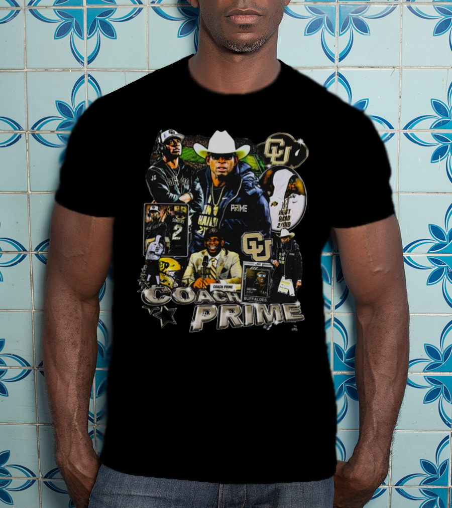 Coach Prime Deion Sanders Football Legend CU Buffs Athletic Excellence T-Shirt
