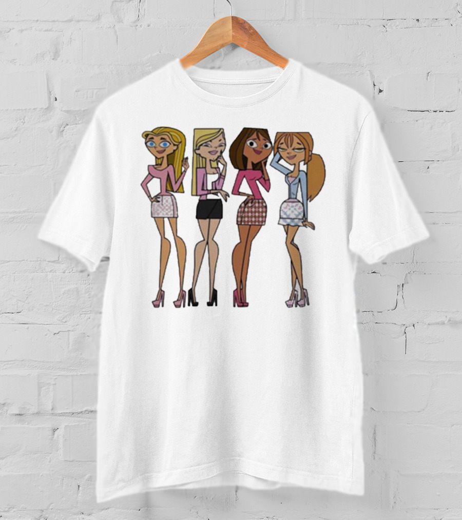 Mean Girls X Total Drama Island Characters Crossover T-Shirt