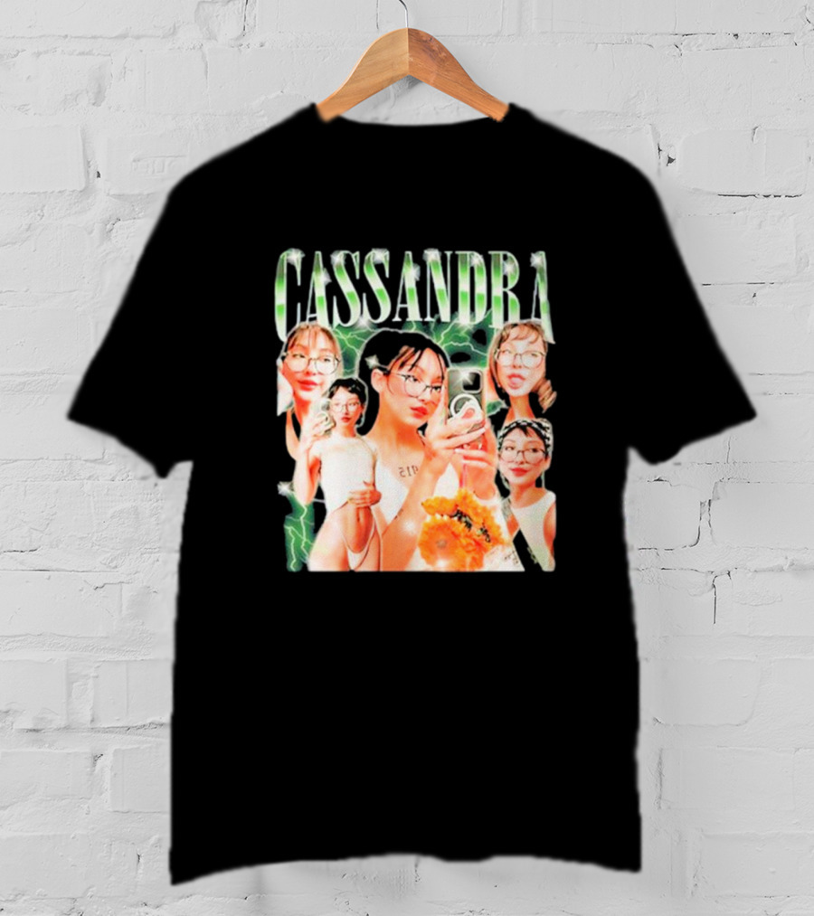 Cassandra Milkheavens Selfies 90s Aesthetic Collage With Lightning Background T-Shirt