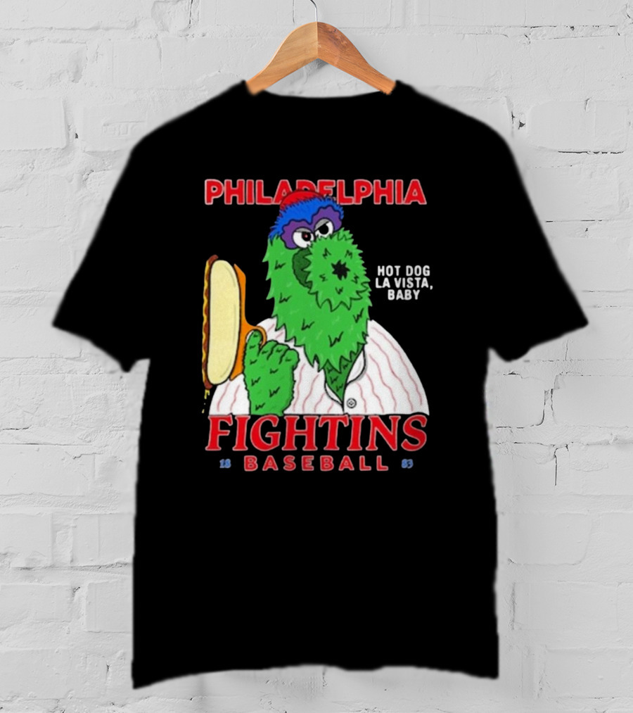 Philadelphia Phillies Phanatic Fightins Baseball Hot Dog La Vista Baby T-Shirt