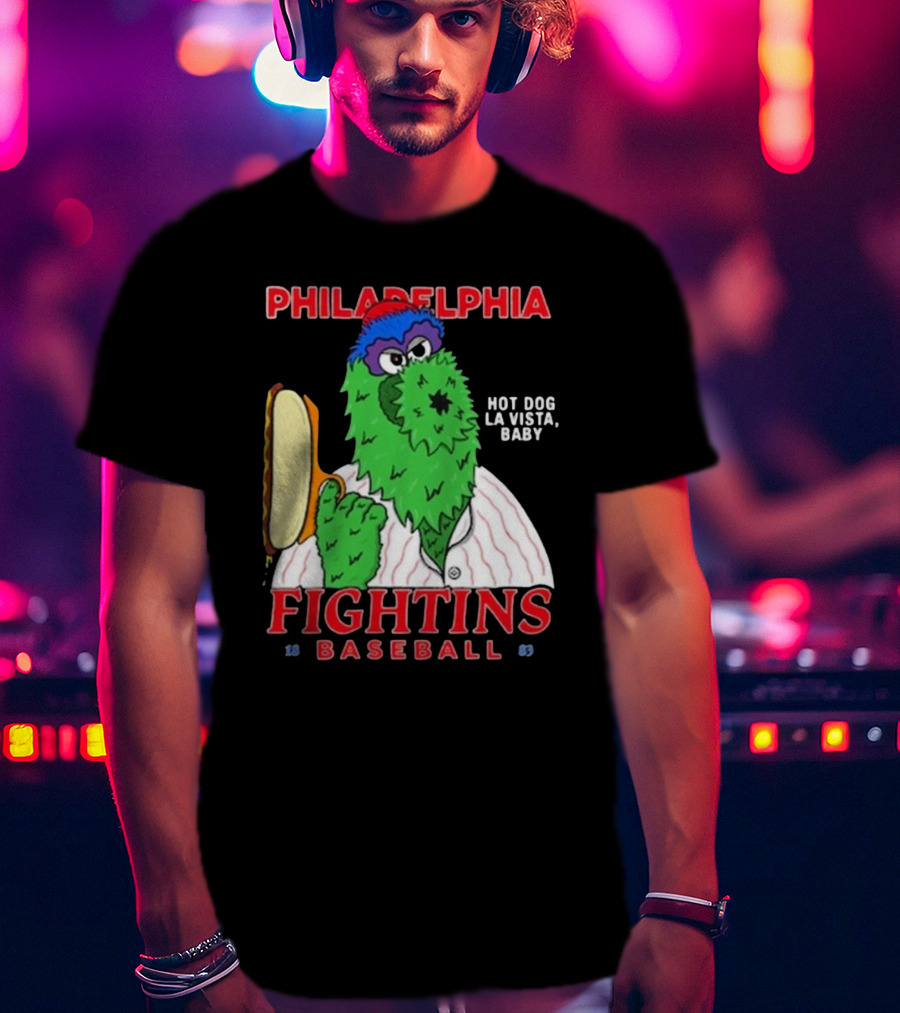 Philadelphia Phillies Phanatic Fightins Baseball Hot Dog La Vista Baby T-Shirt